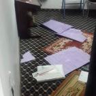 اقتحام مصلى الطلاب بكلية هداسا وتمزيق القرأن الكريم