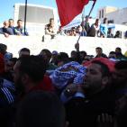 تشييع  جثمان الشهيد مصطفى عادل الخطيب في رام الله