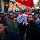 تشييع  جثمان الشهيد مصطفى عادل الخطيب في رام الله