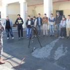 نادي جبل النار يزور مركز الدفاع المدني في مخيم بلاطة شرقي نابلس