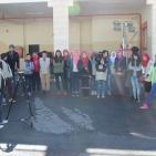 نادي جبل النار يزور مركز الدفاع المدني في مخيم بلاطة شرقي نابلس