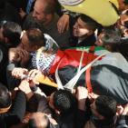 أهالي نابلس يشيعون جثمان الشهيد هيثم ياسين