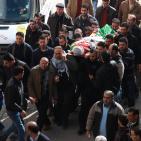 أهالي نابلس يشيعون جثمان الشهيد هيثم ياسين