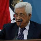 الرئيس محمود عباس خلال لقاءه اليوم مع الصحافيين الفلسطينيين