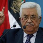 الرئيس محمود عباس خلال لقاءه اليوم مع الصحافيين الفلسطينيين