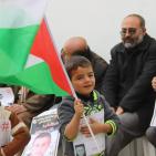 الوقفة التضامنية مع الصحفي محمد القيق في الخليل