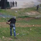 مواجهات قرب سجن عوفر غرب رام الله