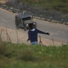 مواجهات قرب سجن عوفر غرب رام الله