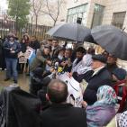 صور: وقفة تضامنية مع الاسير محمد القيق امام مقر الصليب الاحمر برام الله