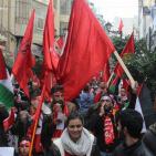 مسيرة جابت شوارع رام الله تضامن مع الأسير محمد القيق اليوم