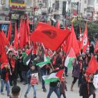 مسيرة جابت شوارع رام الله تضامن مع الأسير محمد القيق اليوم