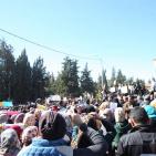 آلاف المعلمين يتعصمون أمام مقر مجلس الوزراء برام الله