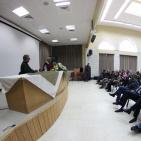 لقاء رجل الأعمال الفلسطيني منيب المصري في جامعة النجاح اليوم