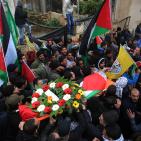 تشييع الشهيدين منصور الشوامرة، وعمر عمرو من بلدة القبيبة شمال غرب القدس