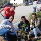 النجاح التطوعية تُنظم نشاط لزراعة الأشجار بالتعاون مع بلدية نابلس