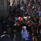 تشييع جثمان الشهيد إياد سجدية في مخيم قلنديا