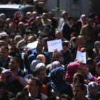 اعتصام المعلمين أمام مجلس الوزراء في رام الله