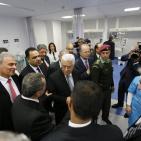 الرئيس محمود عباس يفتتح المستشفى الاستشاري العربي