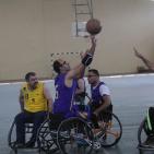 مباراة كرة السلة لذوي الاحتياجات الخاصة من الاعاقة الحركية بين فريقين من غزة والضفة في رام الله