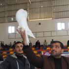 المعرض الثاني لهواة ومربي الحمام في غزة