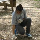 طلبة من مدرسة بكالوريا الرواد في نابلس يقومون بأعمال تنظيف لمنتزه جمال عبد الناصر