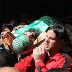 تشييع جثمان الشهيد براذعية في مخيم العروب بالخليل