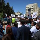 مسيرة برام الله للمطالبة بتعديل قانون الضمان الاجتماعي