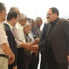 الصور: الحمد الله يضع حجر الأساس لمدرسة الشهداء في قرية بيت وزن- نابلس