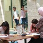 أجواء من تسجيل طلبة الثانوية العامة في جامعة النجاح الوطنية