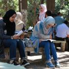 سلسلة القراءة لمجموعة نبض القدس التطوعية في منتزه جمال عبد الناصر بنابلس