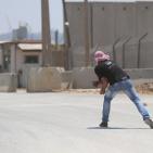 مواجهات قرب سجن عوفر تضامنا مع الاسير بلال كايد