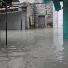 الامطار تغرق البلدة القديمة في الخليل