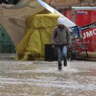 الامطار تغرق البلدة القديمة في الخليل