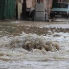 الامطار تغرق البلدة القديمة في الخليل