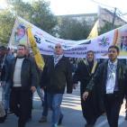 مسيرة مركزية لحركة فتح بغزة في ذكرى انطلاقتها الـ 52