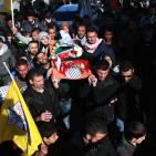 تشييع جثمان الطفل الشهيد محمد زيدان في بلدة بير نبالا