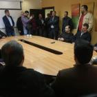 اجتماع شركة مطاحن القمح الذهبي بنقابة تجار المواد الغذائية في الخليل