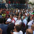 وقفة تضامنية مع الاسرى المضربين عن الطعام في رام الله