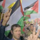 الآلاف يحتشدون في رام الله اسنادا للاسرى المضربين