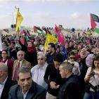 الآلاف يحتشدون في رام الله اسنادا للاسرى المضربين