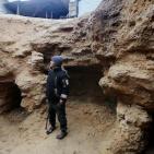 جولة في المقبرة الأثرية الرومانية شمال غزة