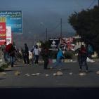 مواجهات بالقرب من حاجز حوارة جنوب نابلس