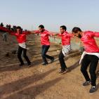 دبكة على حدود غزة 