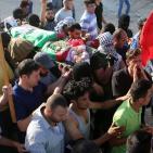 تشييع جثمان الشهيد عز الدين التميمي في قرية النبي صالح