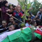 تشييع جثمان الشهيد عز الدين التميمي في قرية النبي صالح