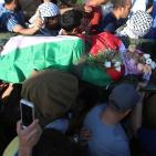 تشييع جثمان الشهيد عز الدين التميمي في قرية النبي صالح