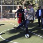 زيارة الأمير وليام لمدرسة الفرندز في رام الله