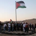 رفع العلم الفلسطيني تحت شعار 