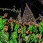 حفل  اضاءة شجرة الميلاد في بيت لحم