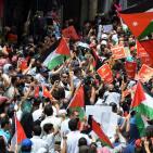 آلاف الأردنيين يتظاهرون اسنادا للمقاومة ونصرة لشعبنا